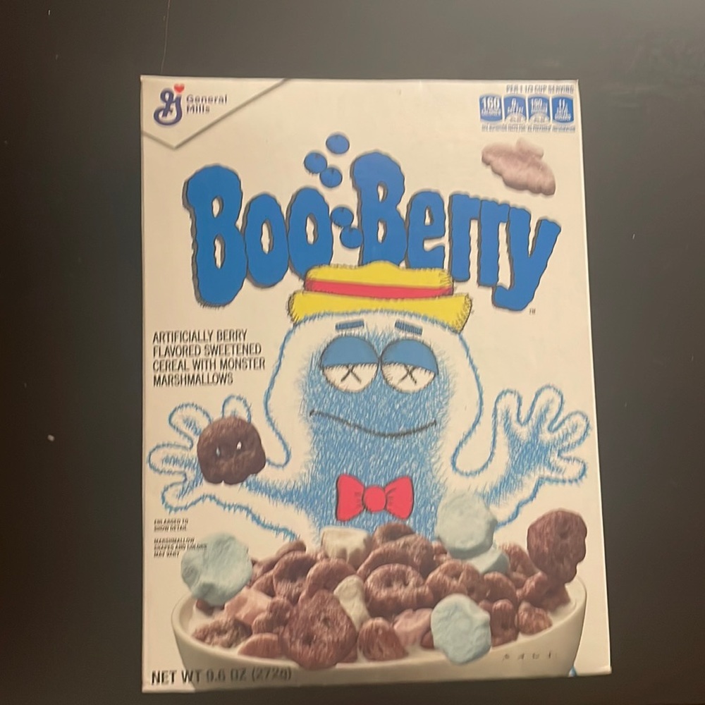 Kaws cereal box, Boo berry